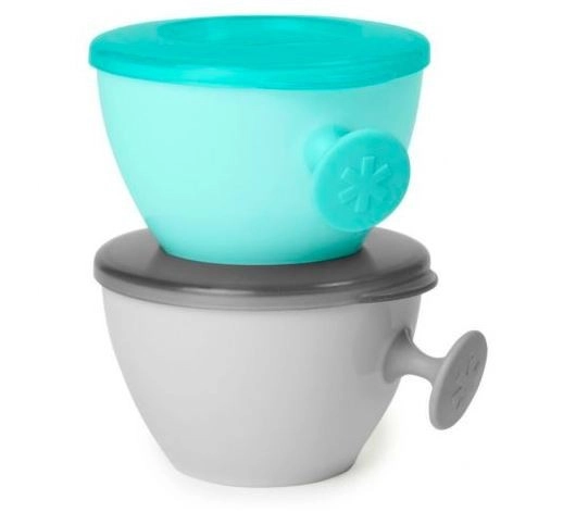 Levně Skip Hop Misky s víkem a držákem Easy Grab 2x240 ml