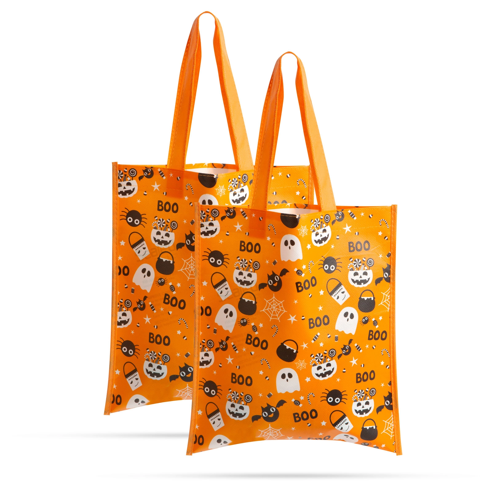 Sada halloweenských dárkových tašek oranžová 27 × 31 cm, 2 ks