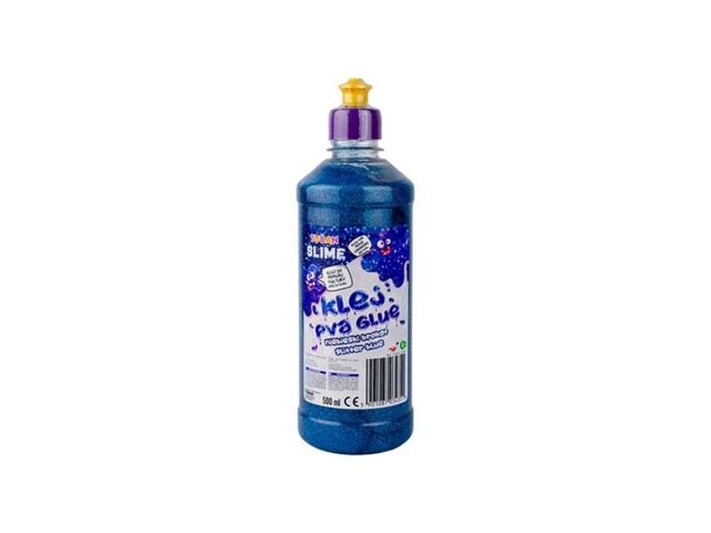Tuban lepidlo PVA s modrými třpytkami 500 ml