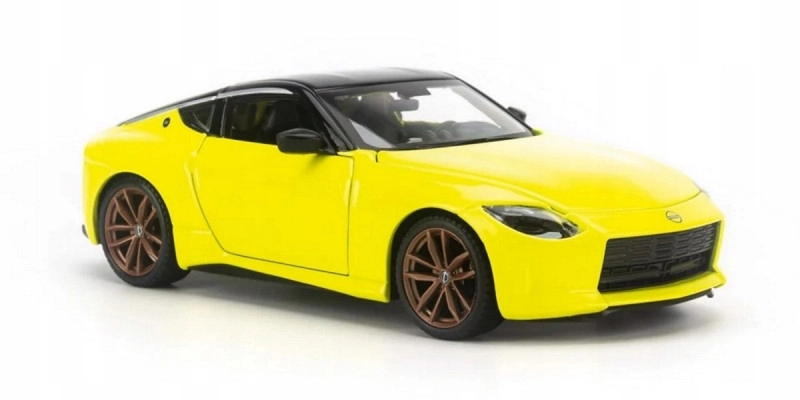 Levně Kovový model 2023 NISSAN Z žlutý 1:24