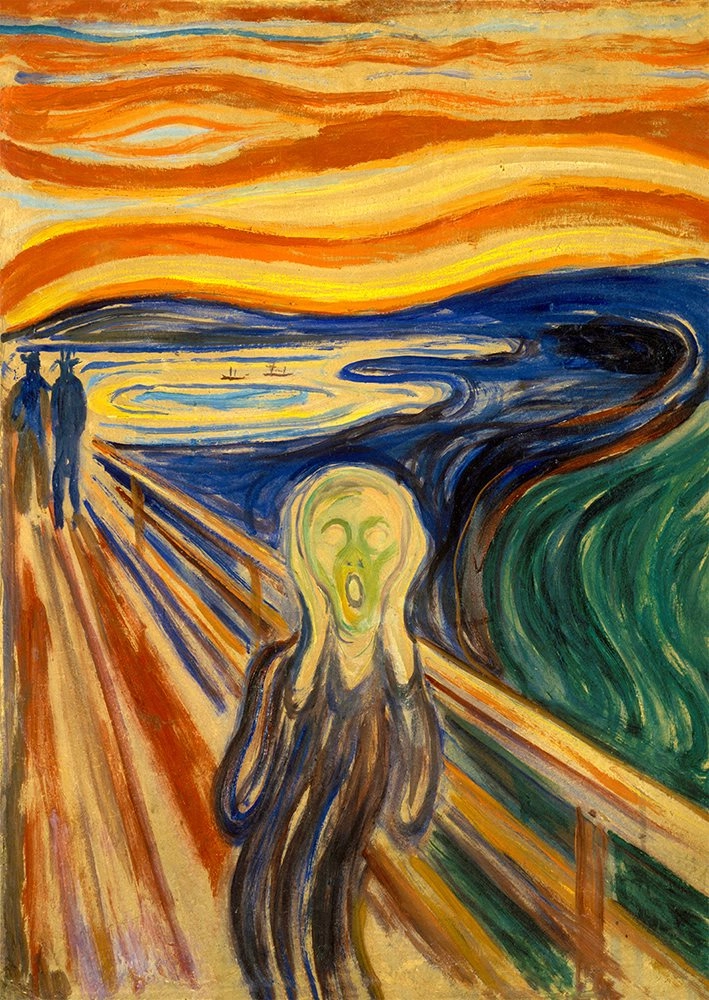 Puzzle Edvard Munch: Výkřik 1000 dílků