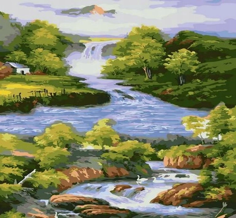 Norimpex malování podle čísel Řeka 40 × 50 cm