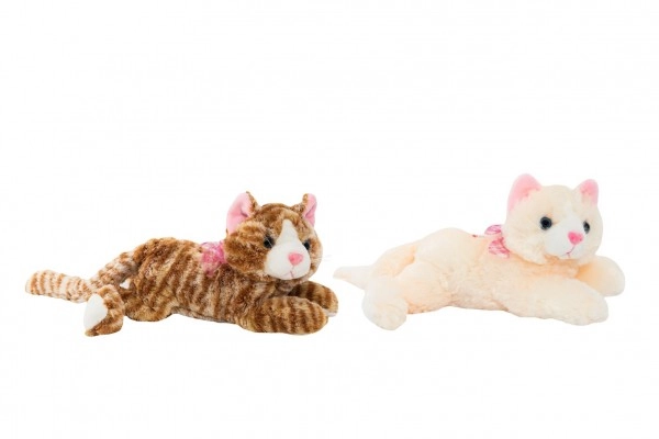 Teddies Kočka ležící 30 cm se zvukem 0+