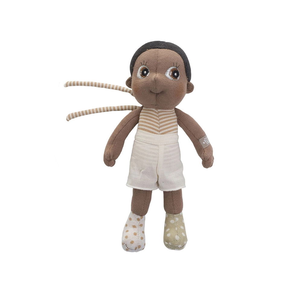 Rubens Barn EcoBuds Basil mini měkká panenka z bio bavlny 23 cm