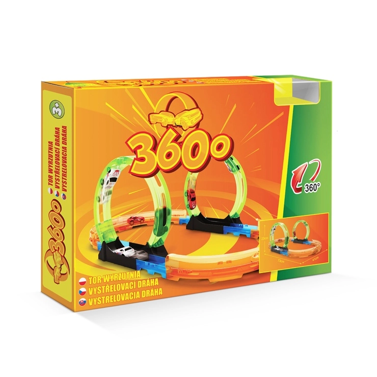 Vystřelovací autodráha 360 s dvojitou smyčkou