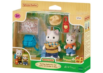 Sylvanian Families Průzkumná sada - Latte Cat Bratr a miminko