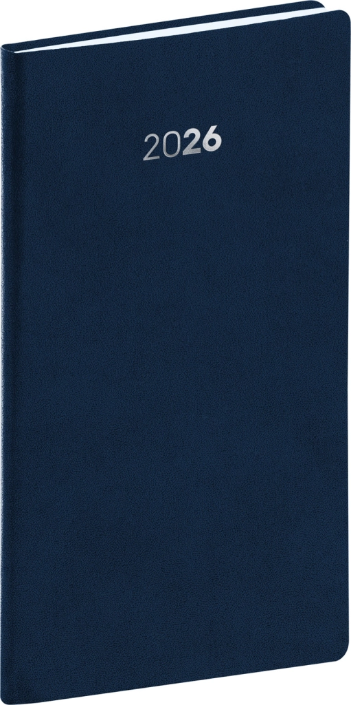NOTIQUE Kapesní diář Balakon 2026, tmavě modrý, 9 x 15,5 cm Presco Group