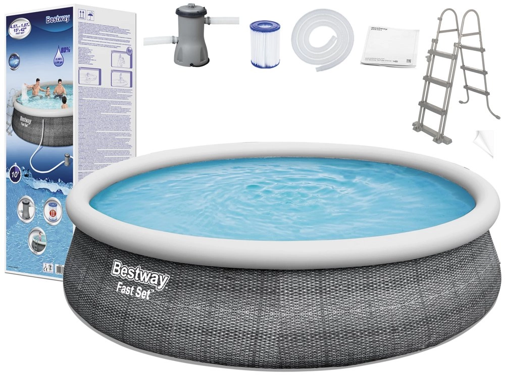 Bestway Fast Set Rattan 4,57 x 1,07 m 57372