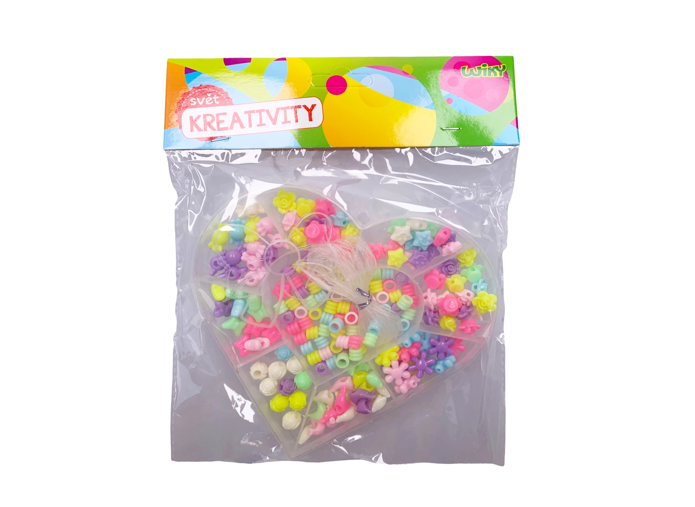 Levně Korálky set 55g - Srdce