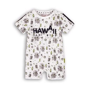 Dojčenský krátkorukávový overal HAWAII White-Navy