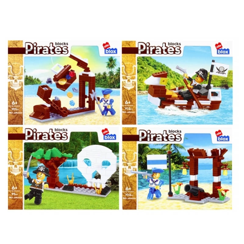 Stavebnice piráti s doplňky – 4 varianty