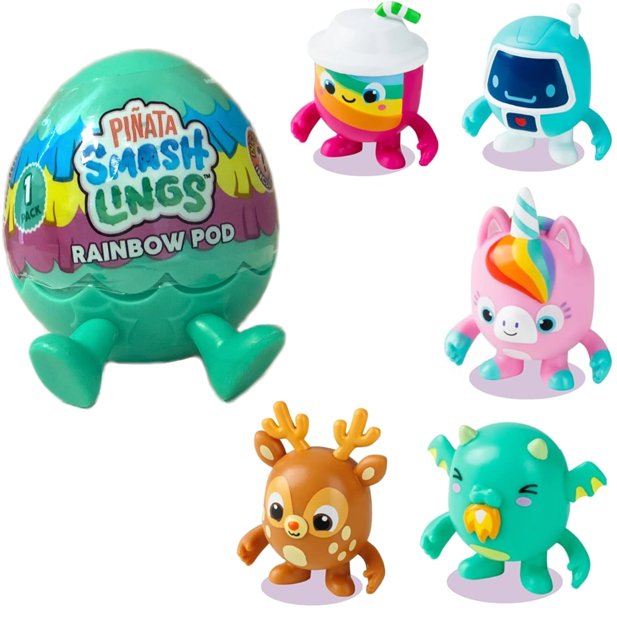 Piñata Smashlings Rainbow Pod – náhodná figurka v vajíčku