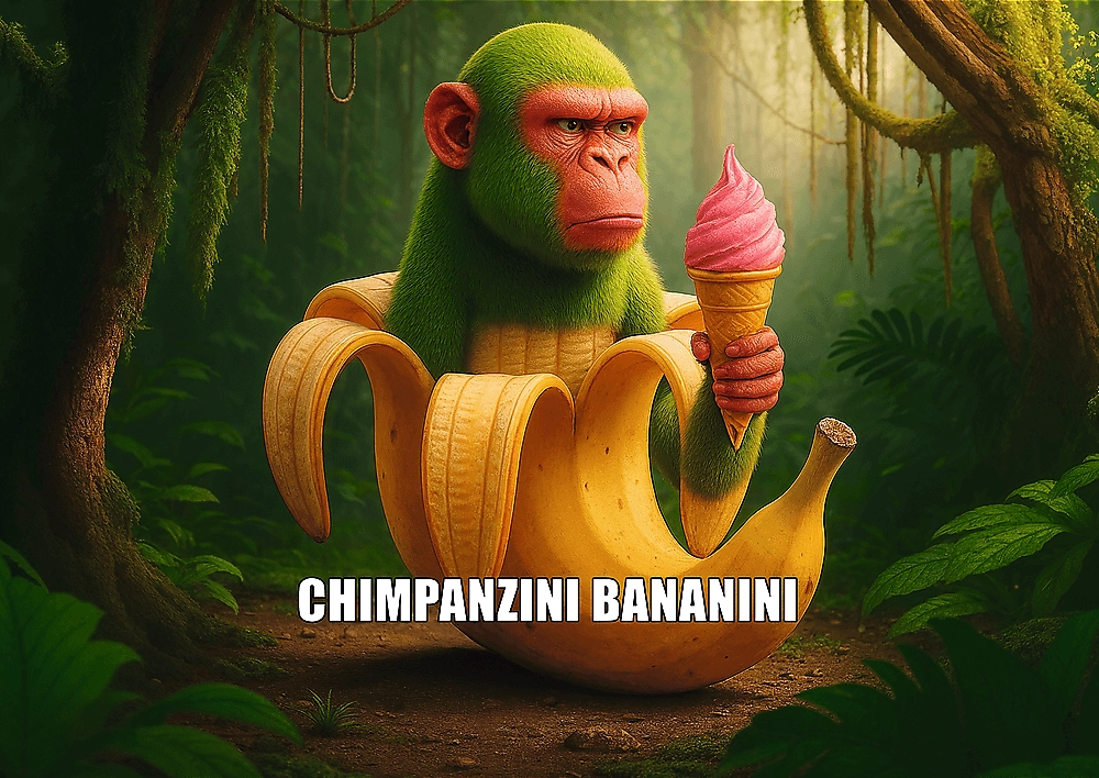 Puzzle BrainRots: Chimpanzini Bananini 200 dílků