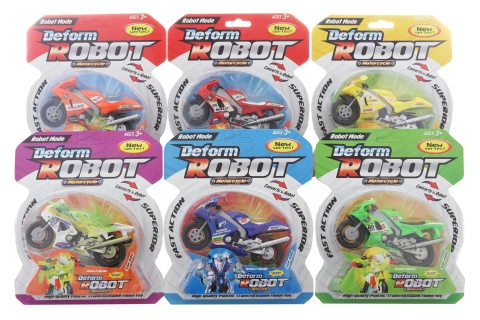 Transformující robot – motorka, plastový model pro děti