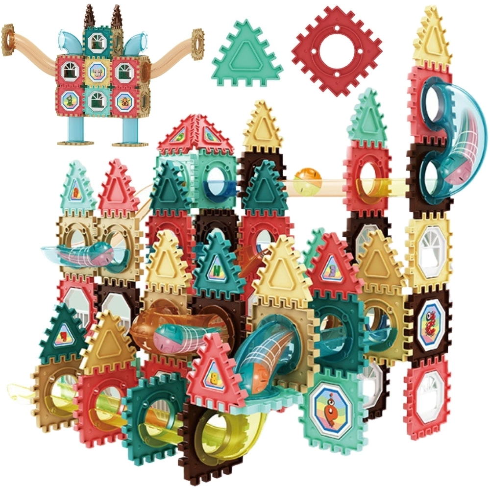 Magnetické stavebnice 3D WOOPIE – kuličková dráha 128 dílů