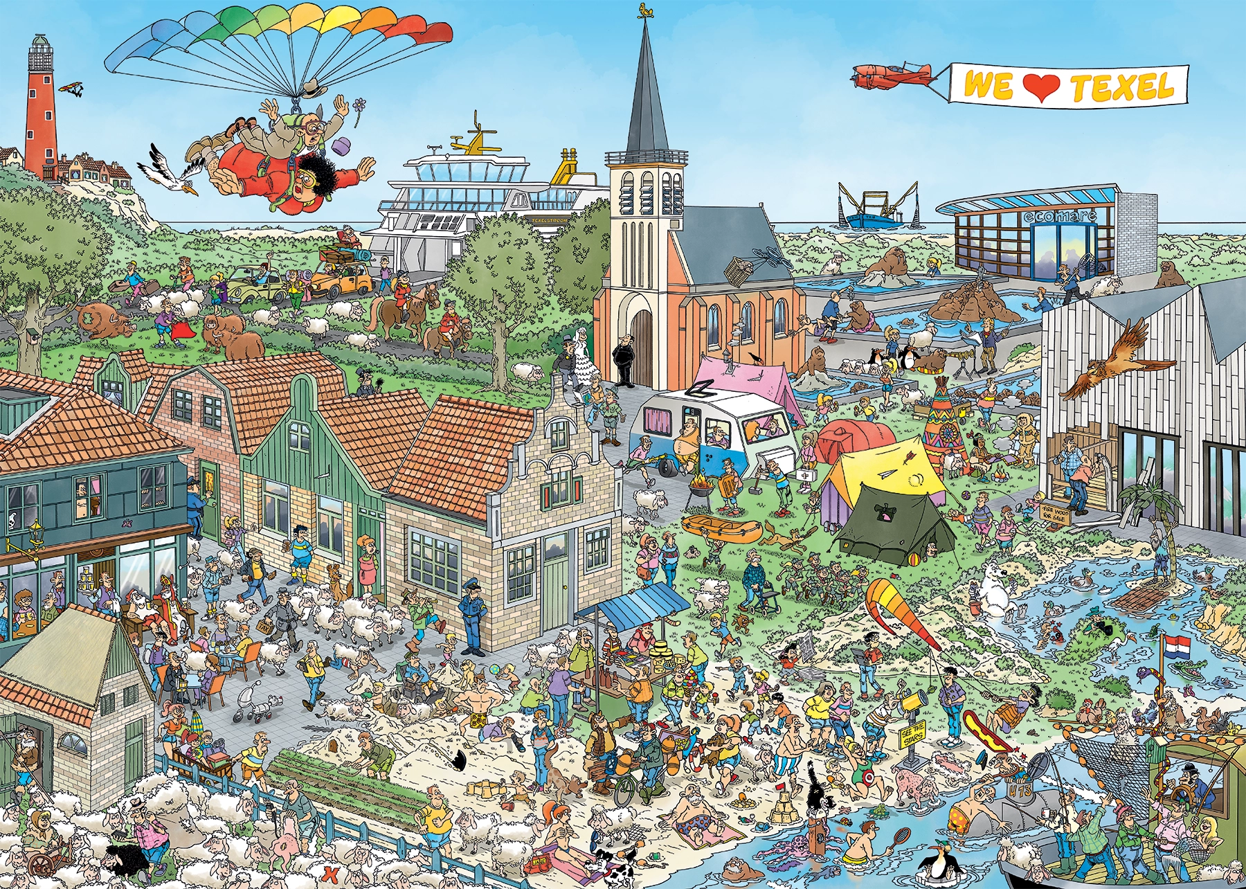 Puzzle JUMBO Ostrovní útočiště 1000 dílků