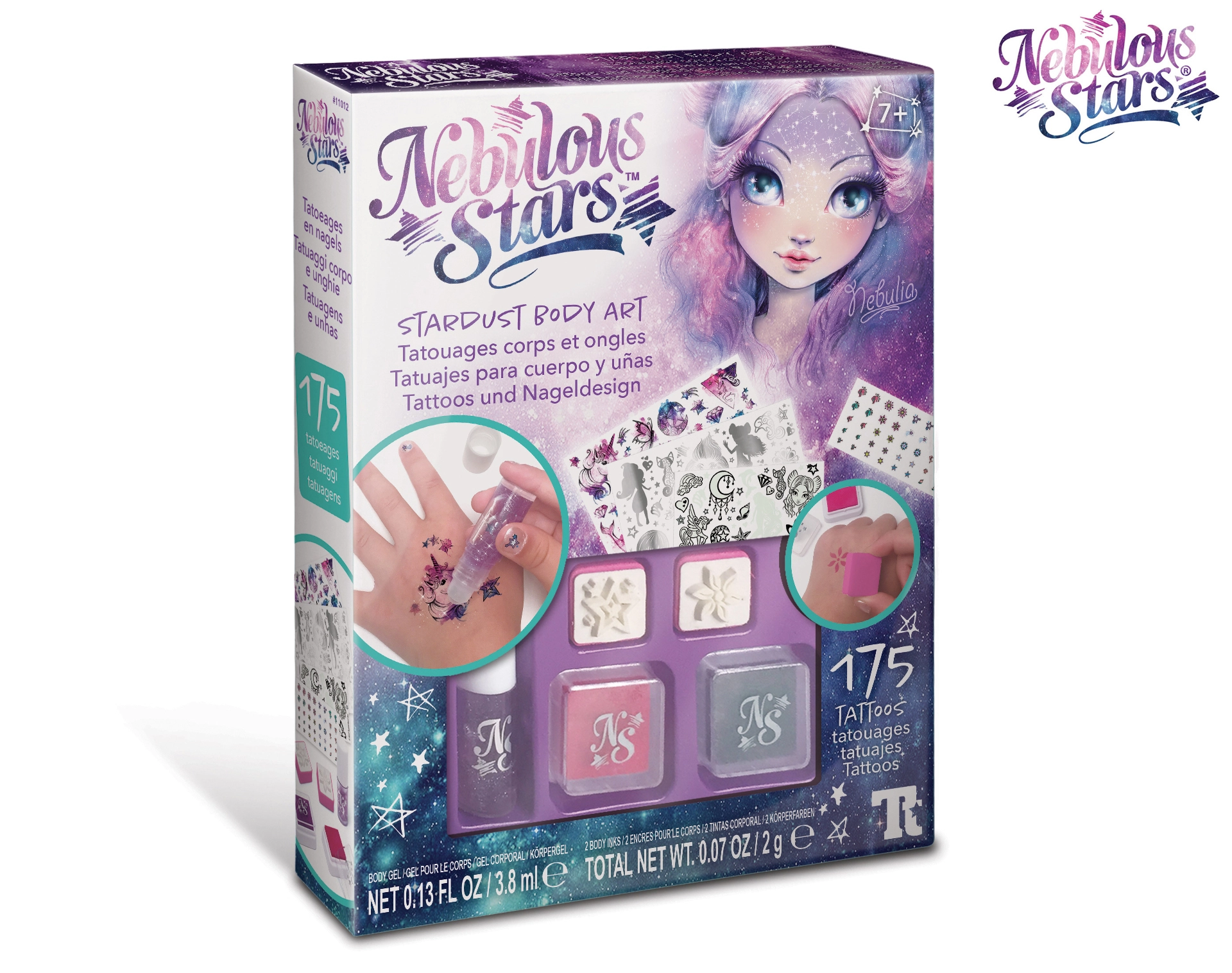 Nebulous Stars třpytivá tetování se hvězdným prachem