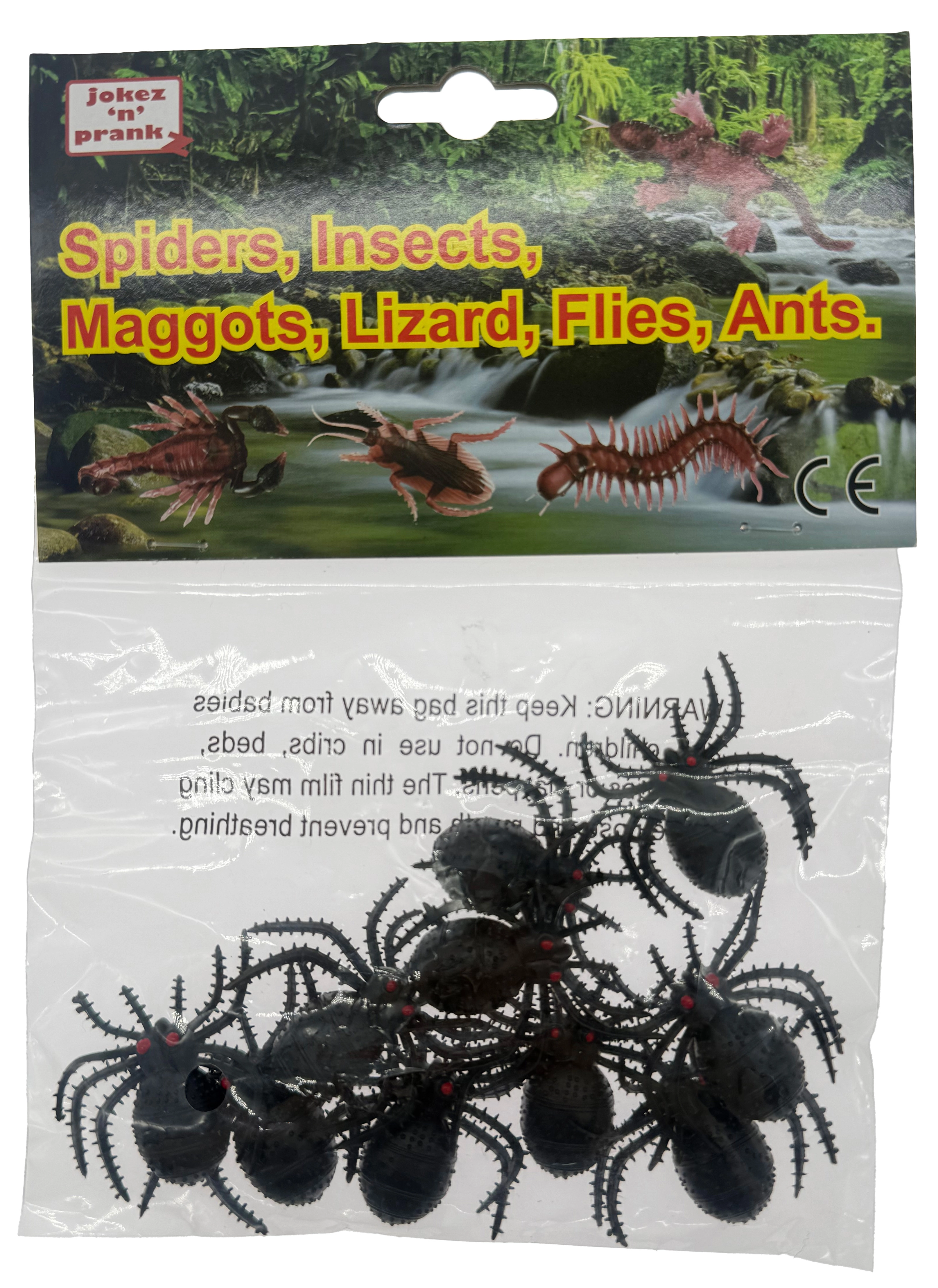 Plastoví pavouci v síťce, 10 ks