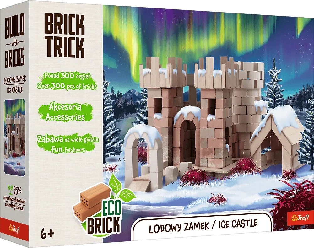 Stavebnice brick trick ledový zámek 300 dílků