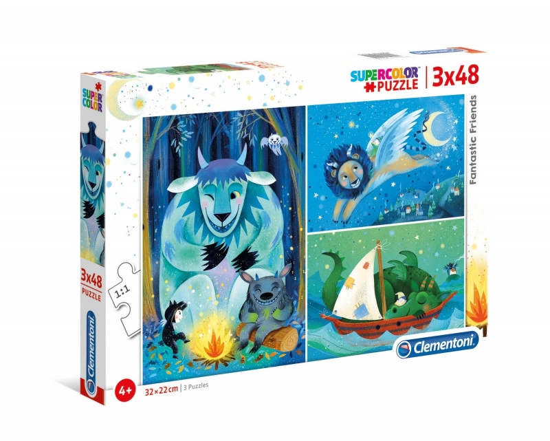 Clementoni puzzle Fantastičtí přátelé 3×48 dílků