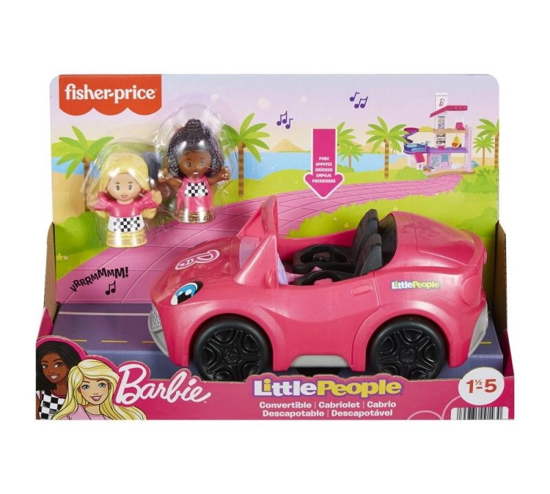 Levně Fisher-Price Little People Barbie kabriolet se zvuky