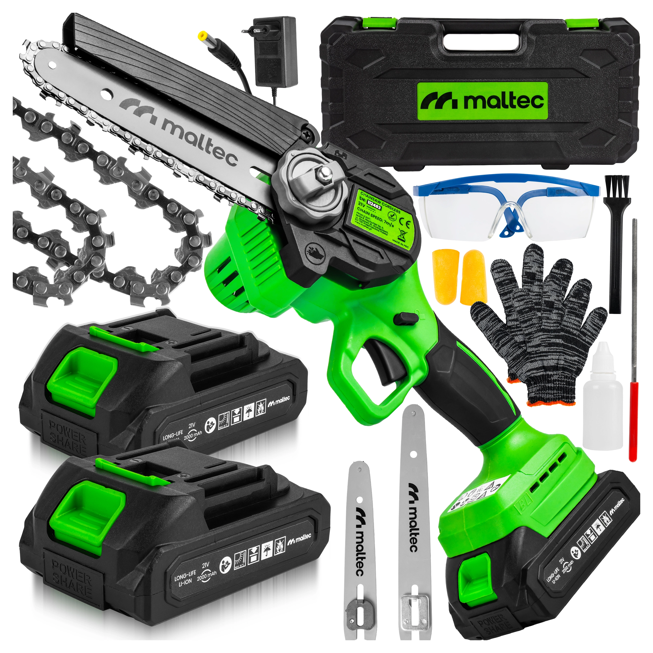 maltec řetězová pila mastercut 1000 w 6" a 8"