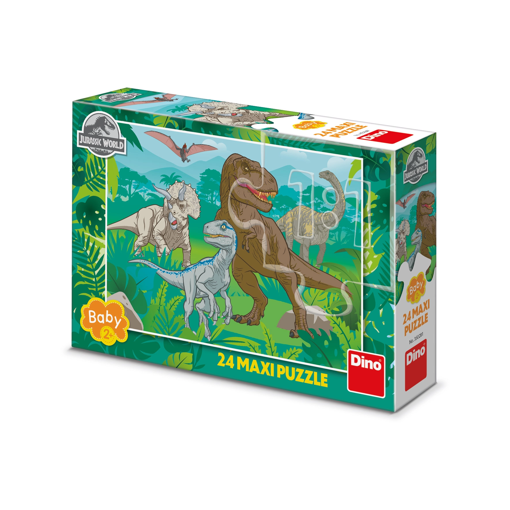 Levně Dino Jurský park maxi 24 dílků