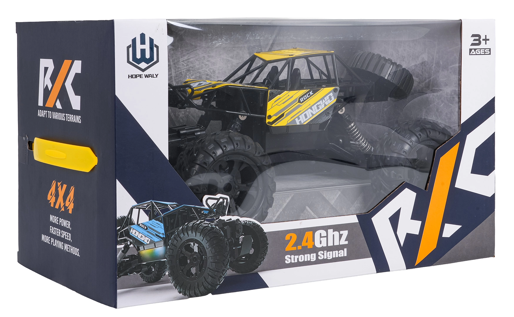 R/C crawler rock žlutý 1:14