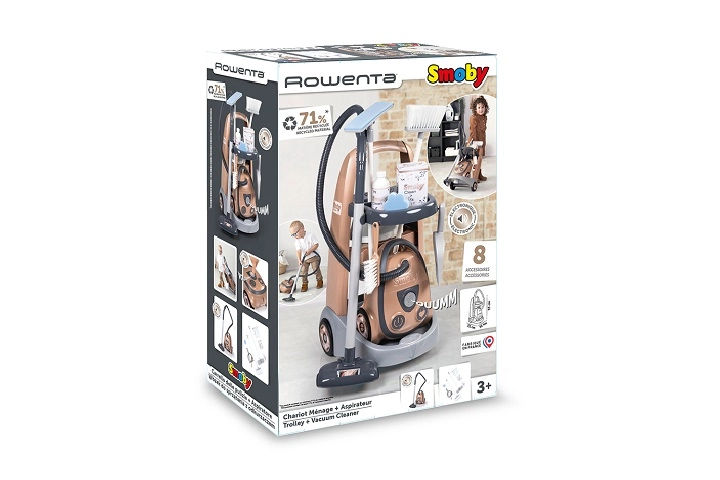 Smoby Rowenta úklidový vozík s vysavačem