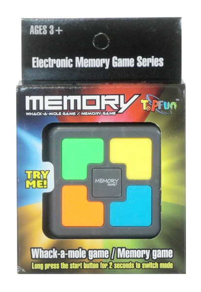 Elektronická paměťová hra s barevnými tlačítky