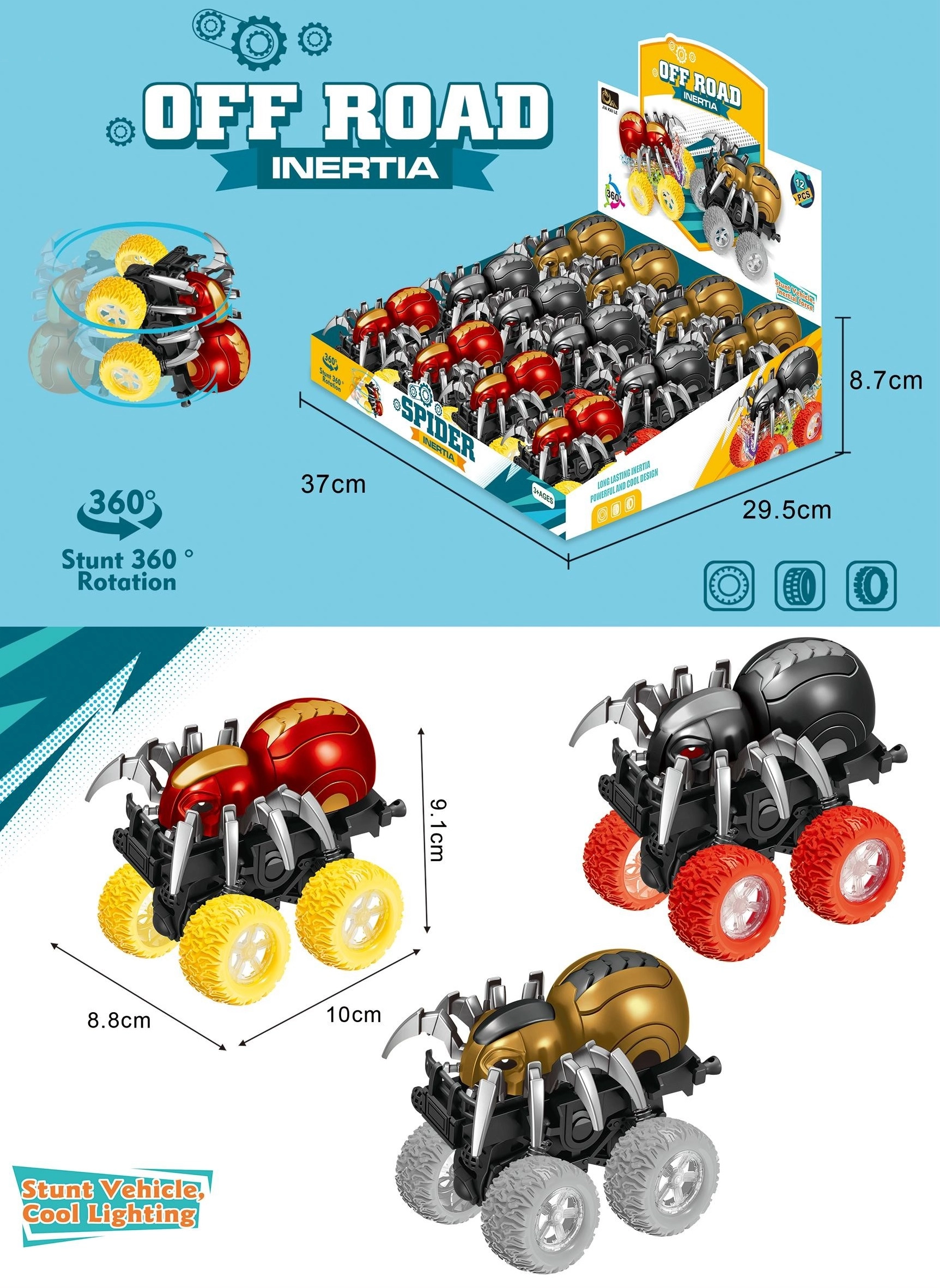 Levně Wiky Vehicles Auto pavouk 10 cm