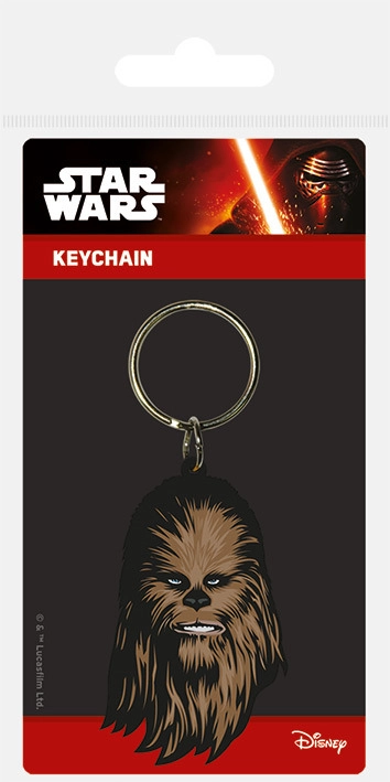Klíčenka gumová s motivem Chewbacca - Star Wars