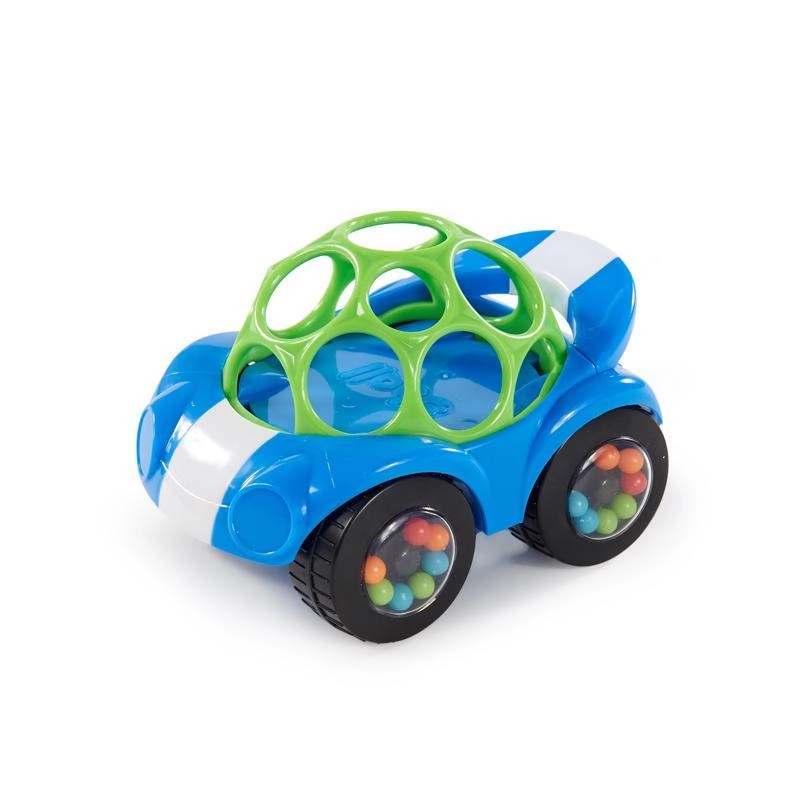 Oball Hračka autíčko Rattle & Roll Oball™ modro/zelené