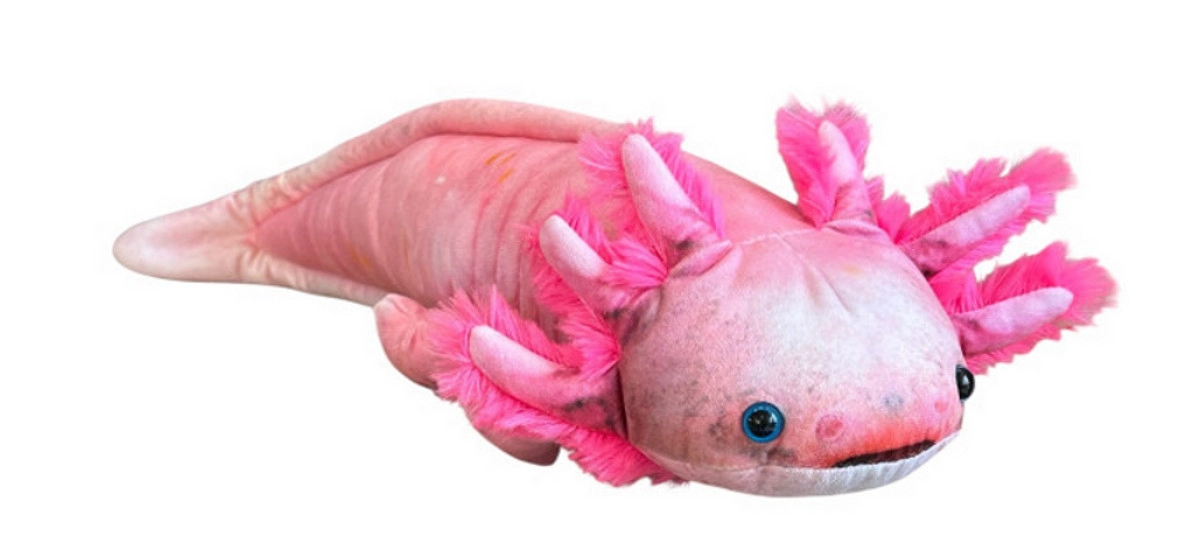 Plyšový axolotl 38 cm růžový