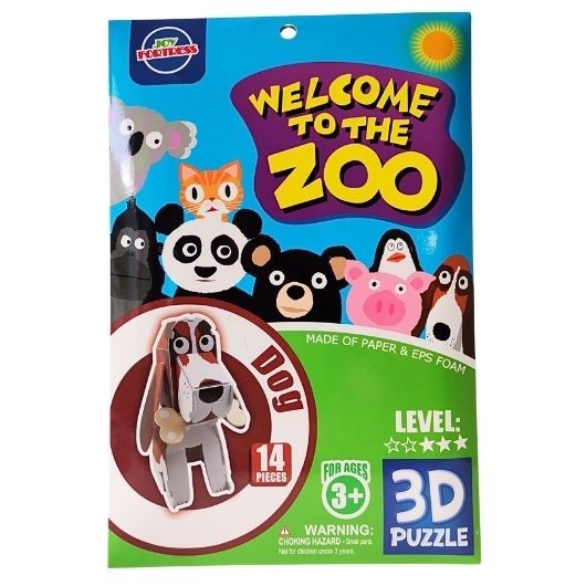 3D puzzle štěně z pěny