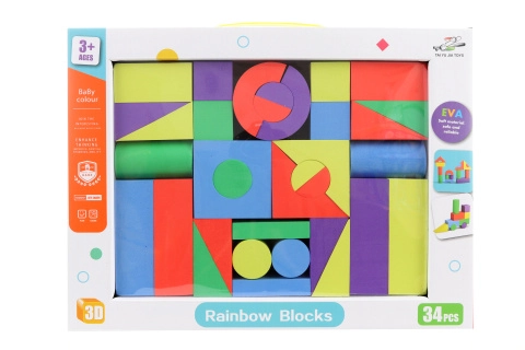 Pěnové kostky 34 ks