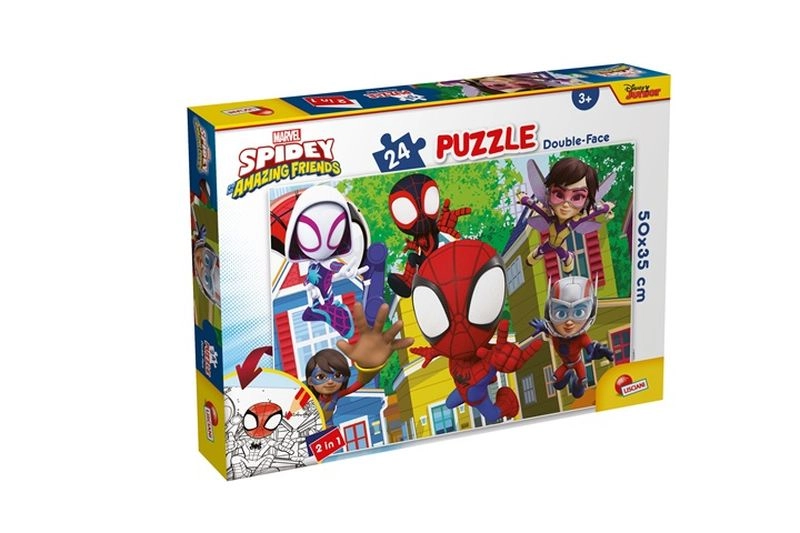 LISCIANI Oboustranné podlahové Marvel Spidey Tohle je tým! 24 dílků