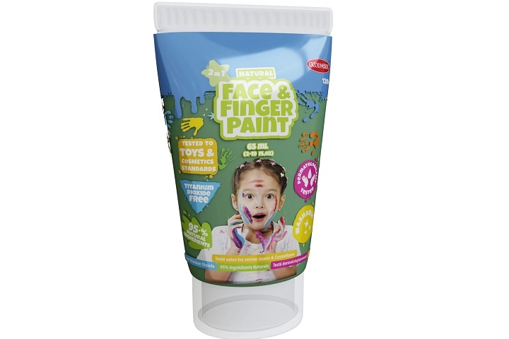 Boti natural zelená barva na malování prsty a na obličej 65 ml