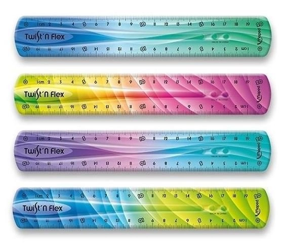 Levně Pravítko MAPED Twist'n Flex duhové 20 cm