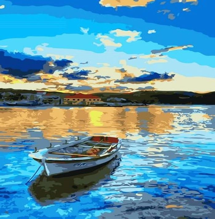 Norimpex Malování podle čísel Loďka 40 × 50 cm