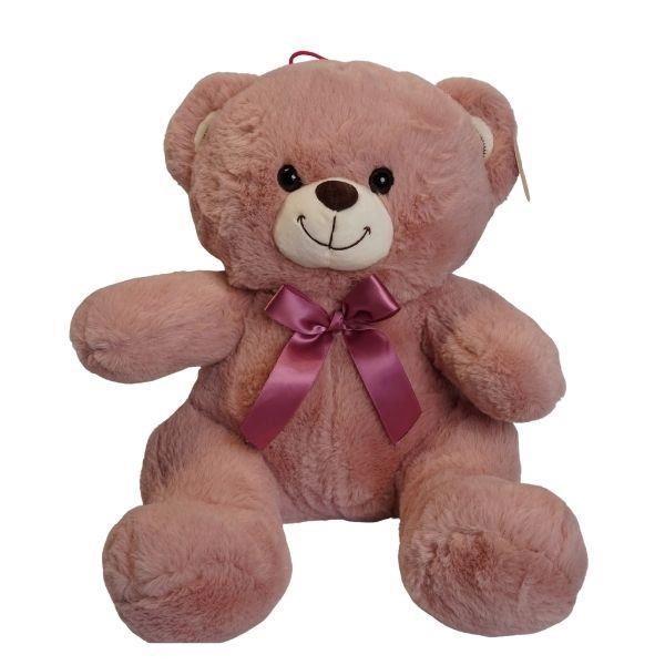Růžový plyšový medvídek 25 cm
