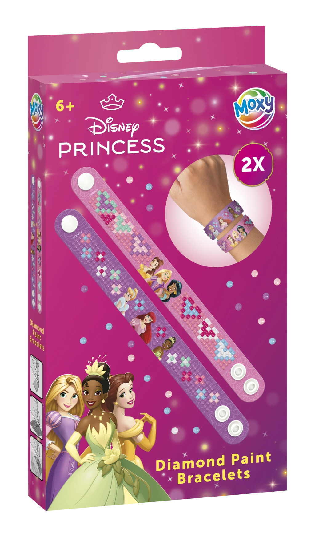 Diamantové malování - náramky Disney Princezny