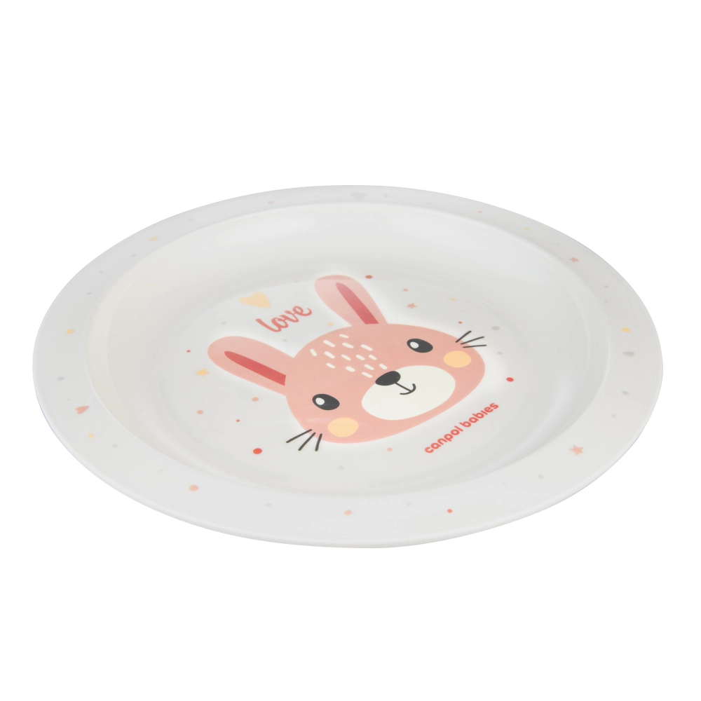 Plastový talíř pro děti CUTE ANIMALS – zajíc
