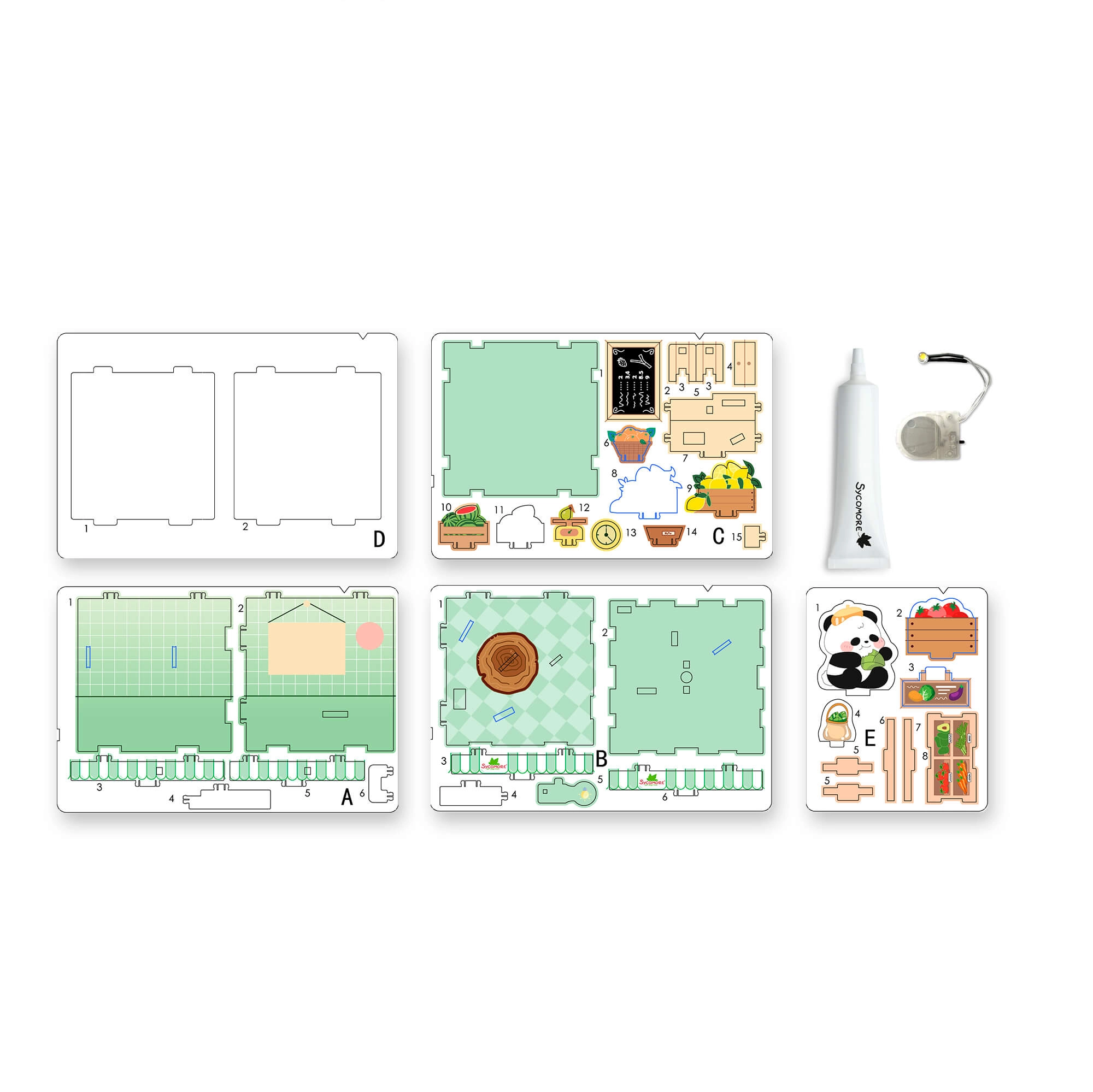 Chibi svět – mini box s pandou - 1 kus