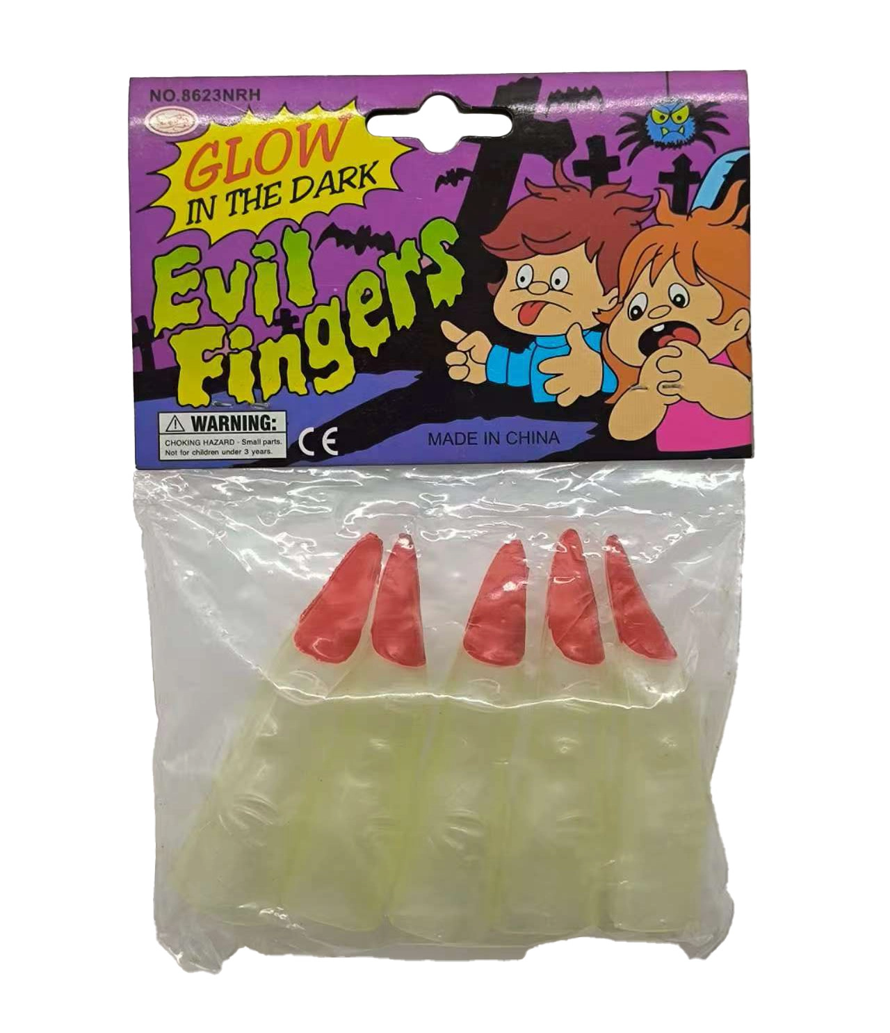 Svítící prsty do tmy – sada 5 ks
