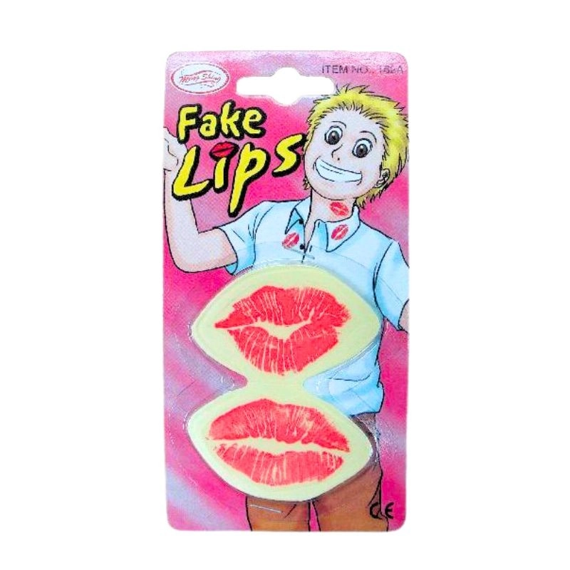 Falešné otisky rtěnky – samolepky pro žerty a párty