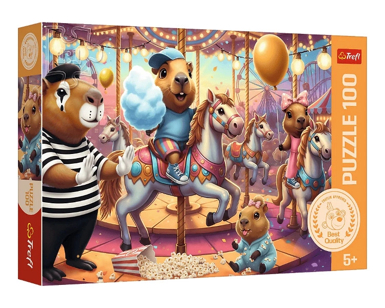 Puzzle kapybary na dovolené 100 dílků