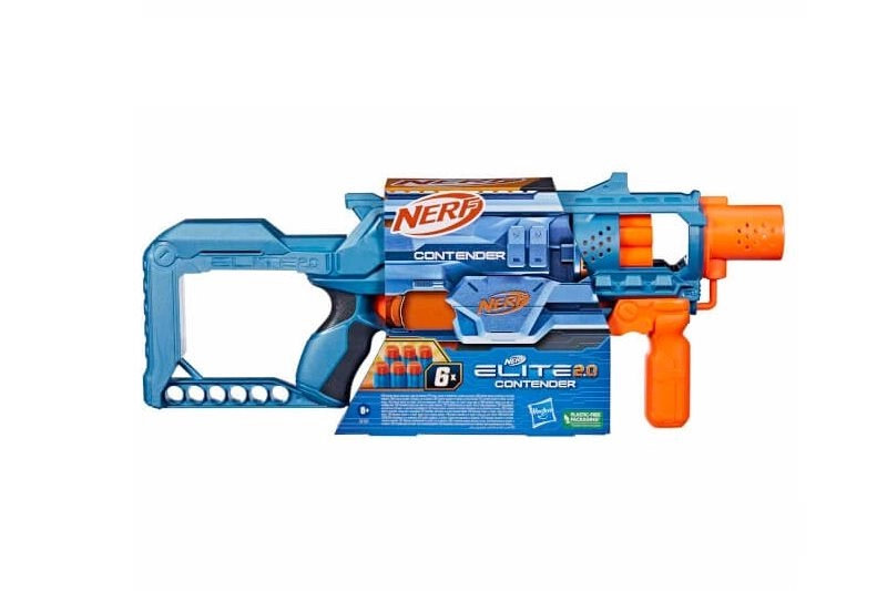 Nerf Elite 2.0 Contender – blaster s bubnovým zásobníkem