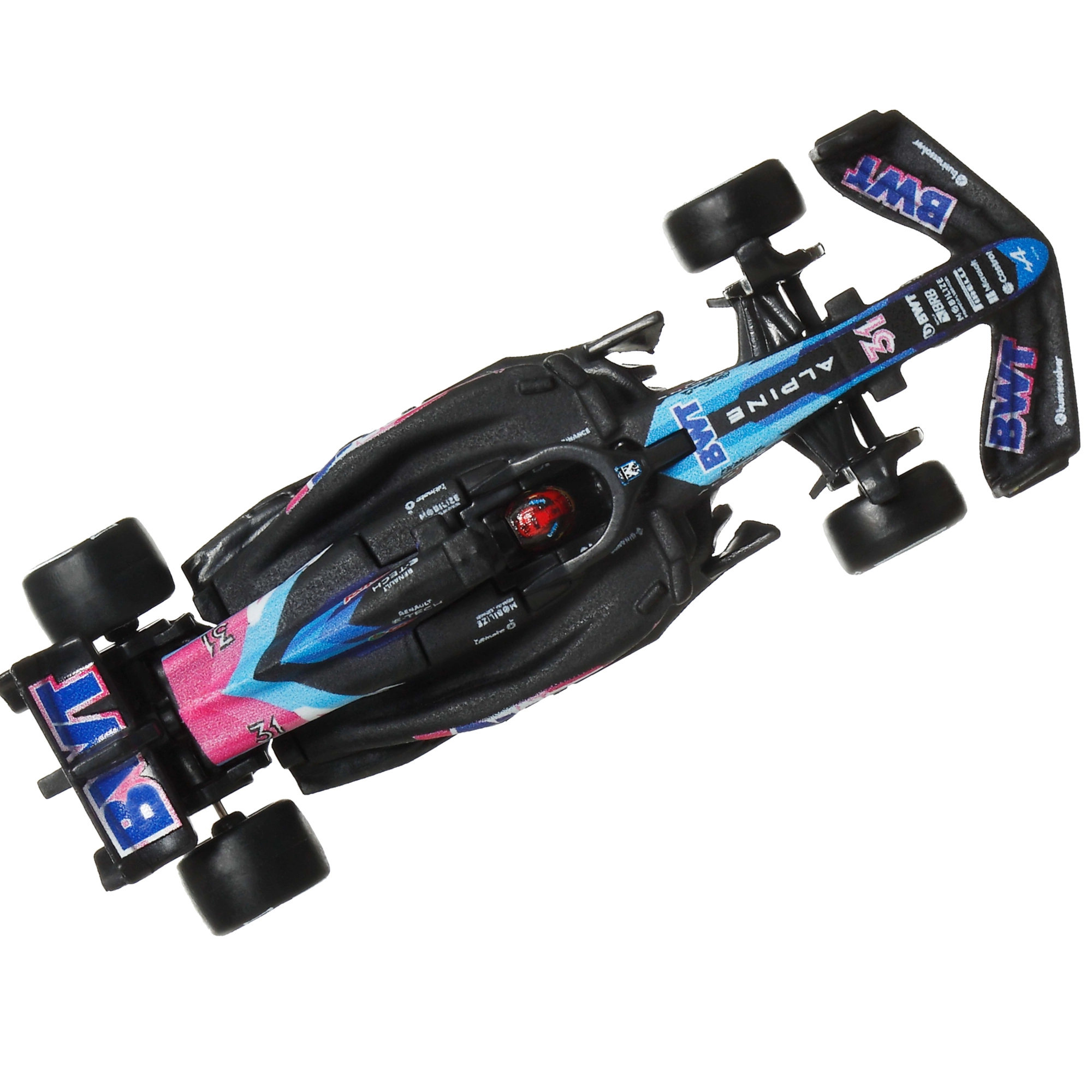 Hot Wheels Premium závodní vůz Formule 1 2024 BWT ALPINE F1 Team A524 1:64