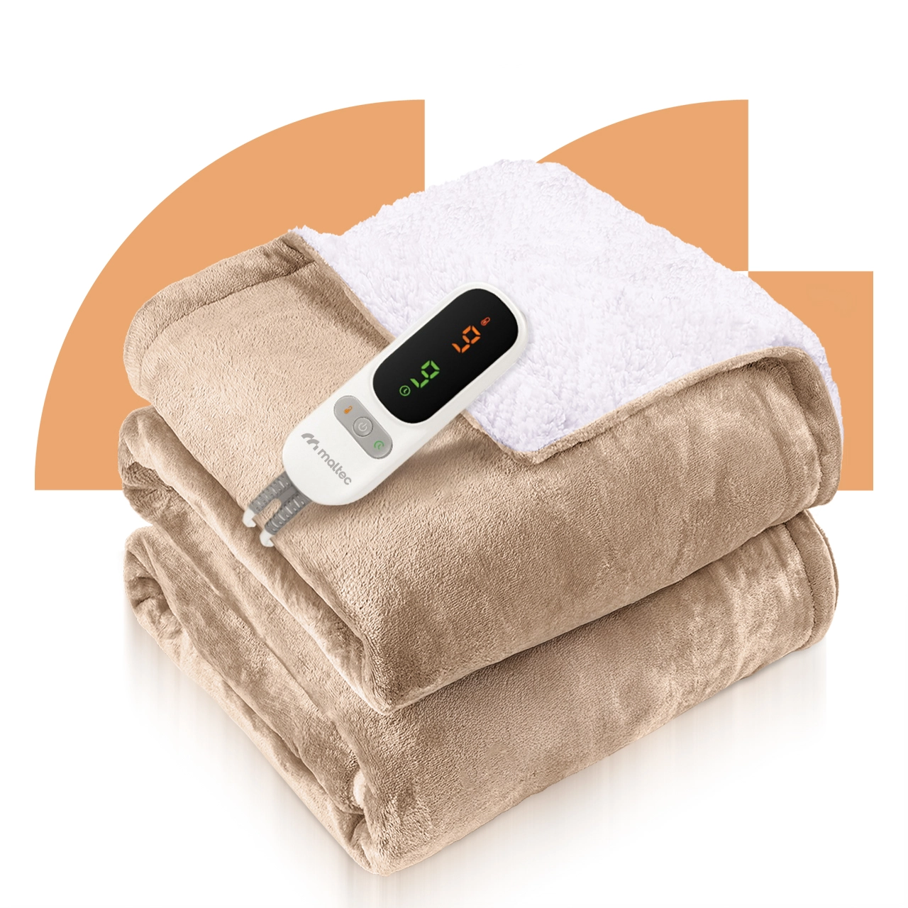 Elektrická vyhřívaná deka CozyHeat 160 W béžová